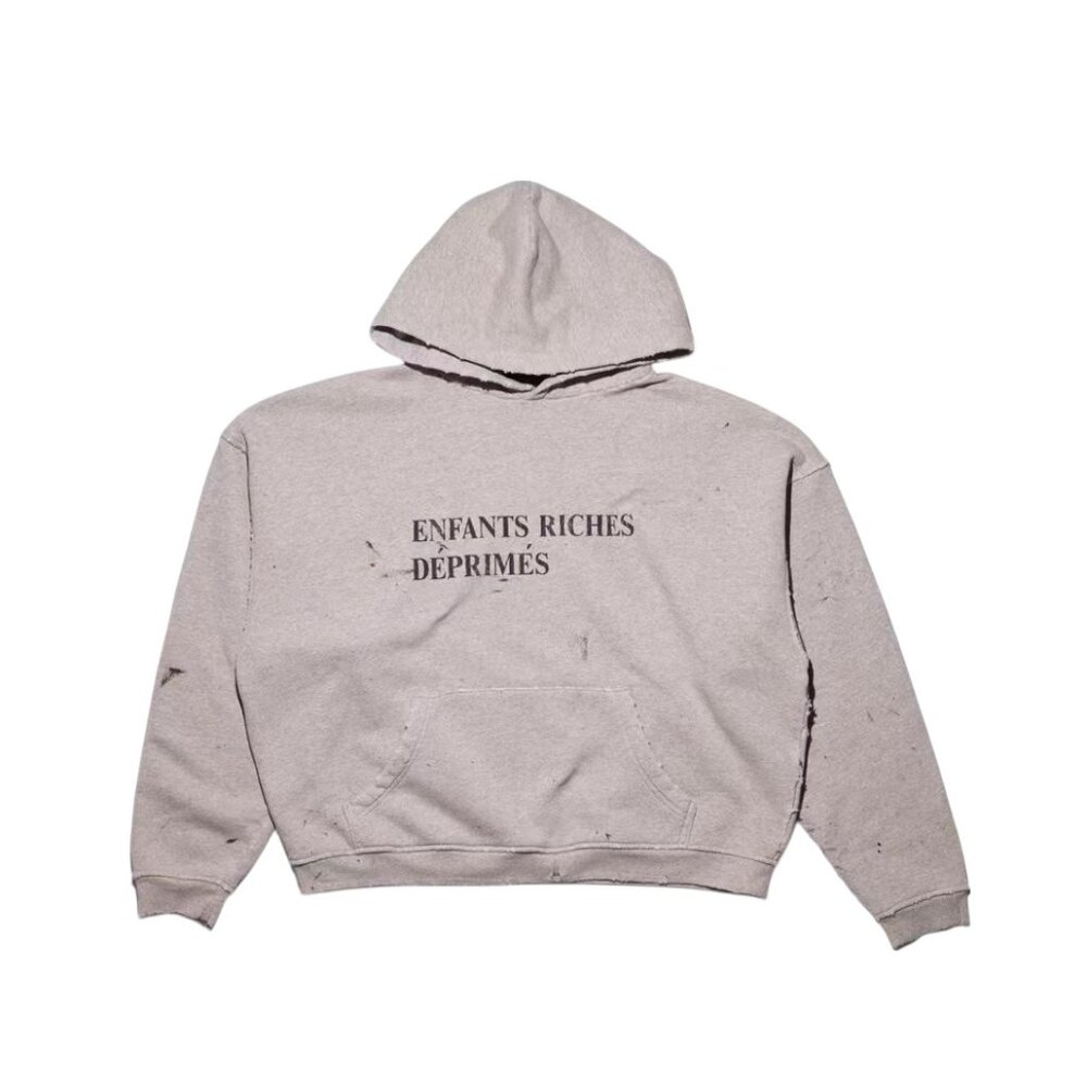 ENFANTS RICHES DEPRIMES LOGO HOODIE CLASSIC GRAY